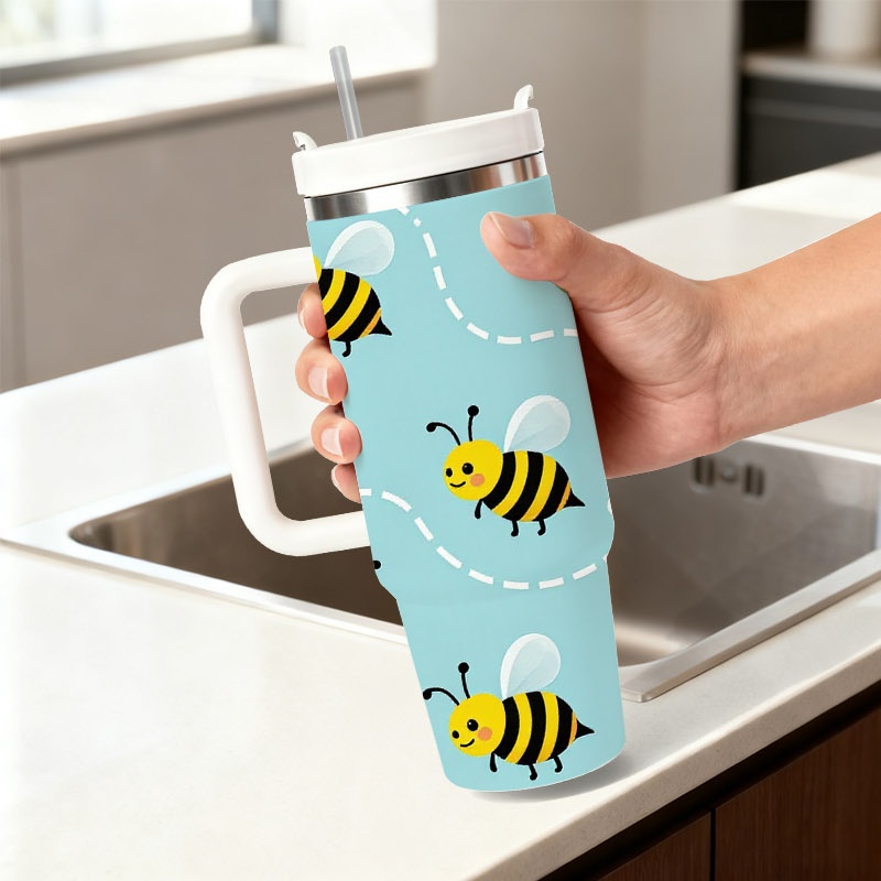 Verspielter Cartoon-Bienen- un – Sublimation Mug White Bewertung und Preis