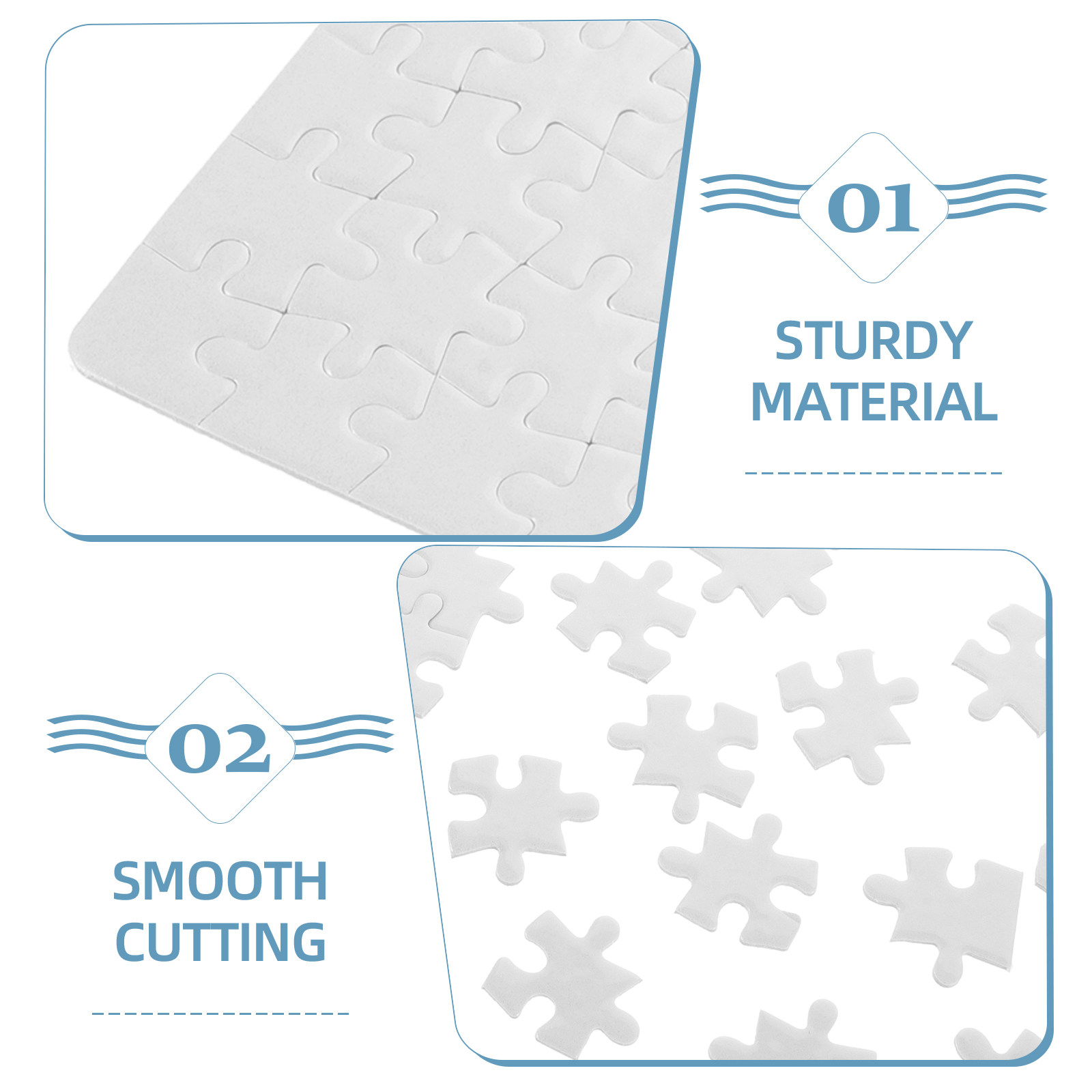 4 Blatt weißes Puzzlebrett, le – Puzzle Blank White Bewertung und Preis